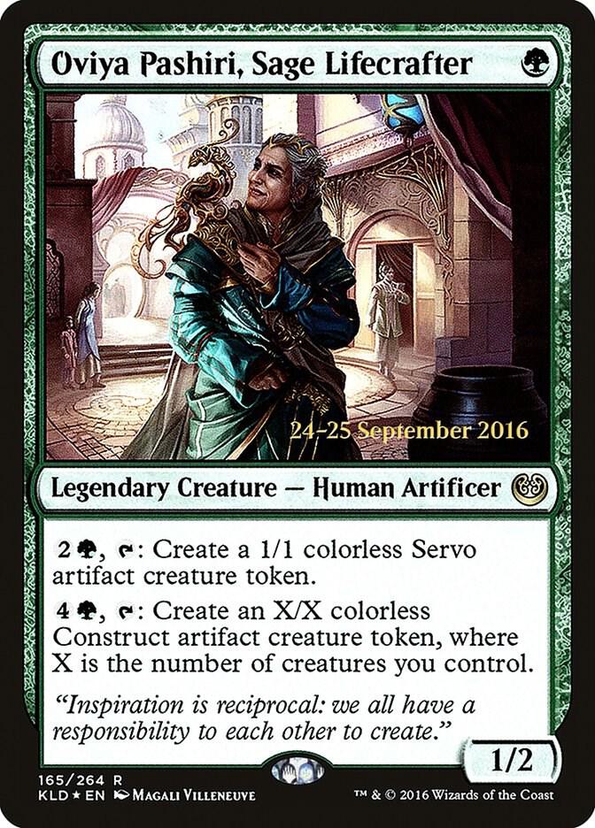 Oviya Pashiri, Sage Lifecrafter, Prerelease Cards 165