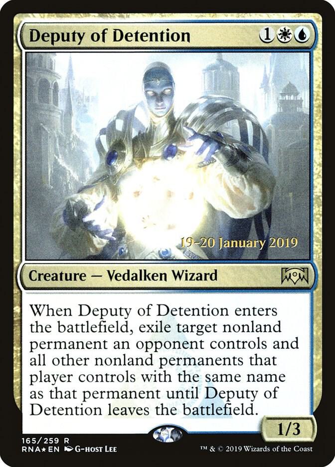 Deputy of Detention, Prerelease Cards 165