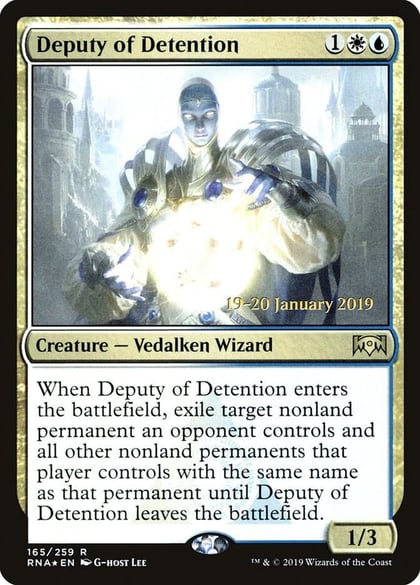 Deputy of Detention, Prerelease Cards 165
