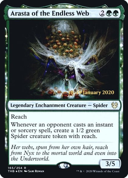 Arasta of the Endless Web, Prerelease Cards 165