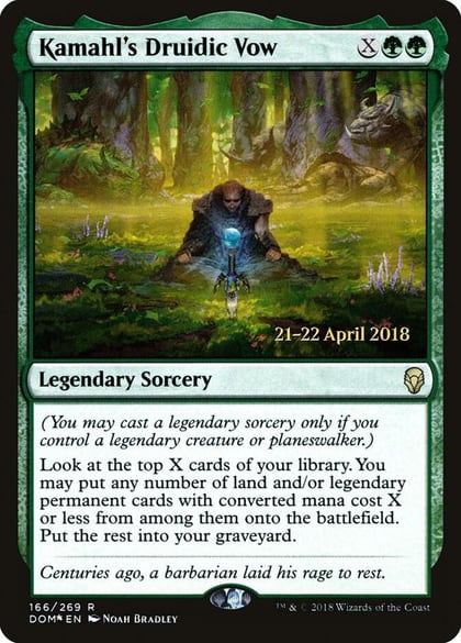 Kamahl's Druidic Vow, Prerelease Cards 166