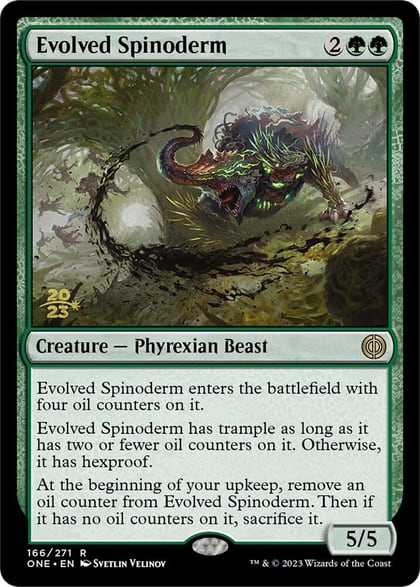 Evolved Spinoderm, Prerelease Cards 166