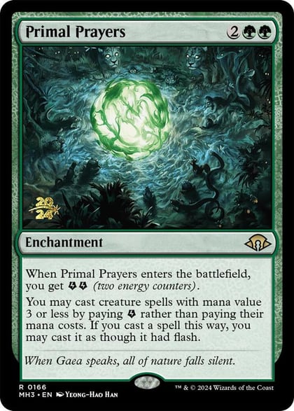 Primal Prayers, Prerelease Cards 166