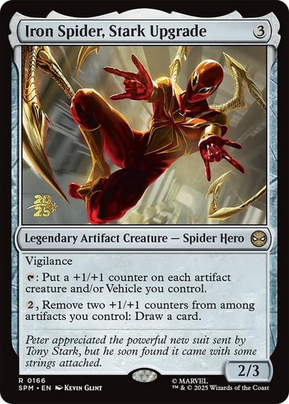 Iron Spider, Stark Upgrade, Prerelease Cards 166