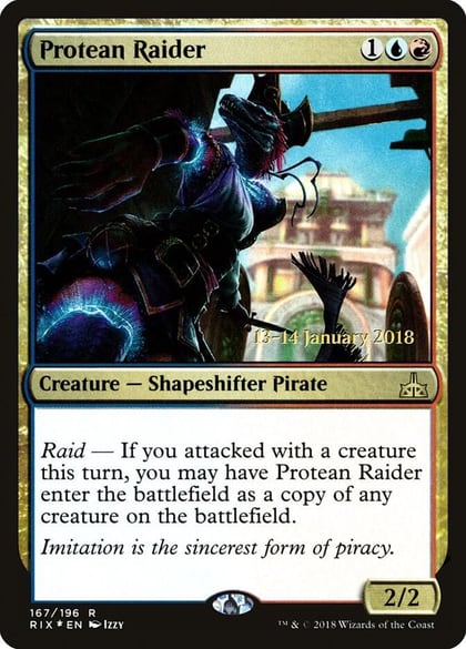 Protean Raider, Prerelease Cards 167