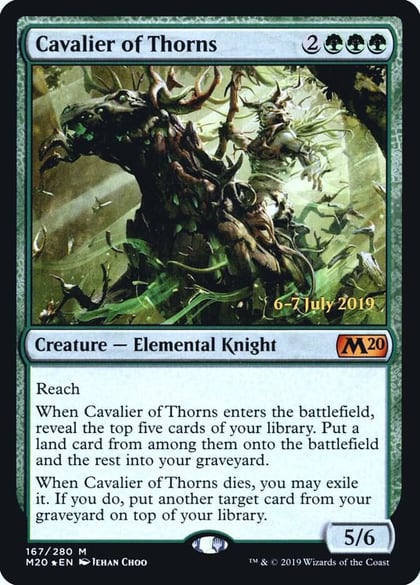 Cavalier of Thorns, Prerelease Cards 167