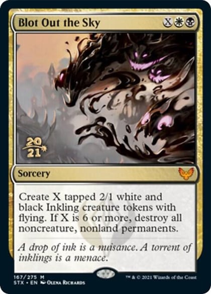 Blot Out the Sky, Prerelease Cards 167