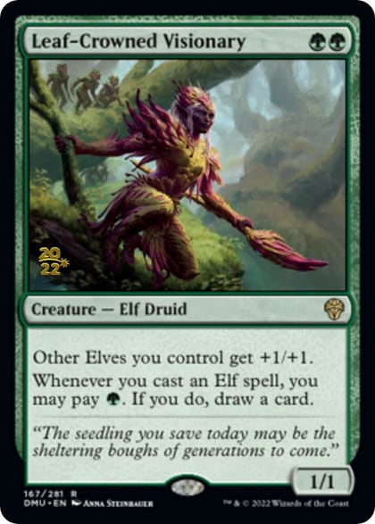 Leaf-Crowned Visionary, Prerelease Cards 167