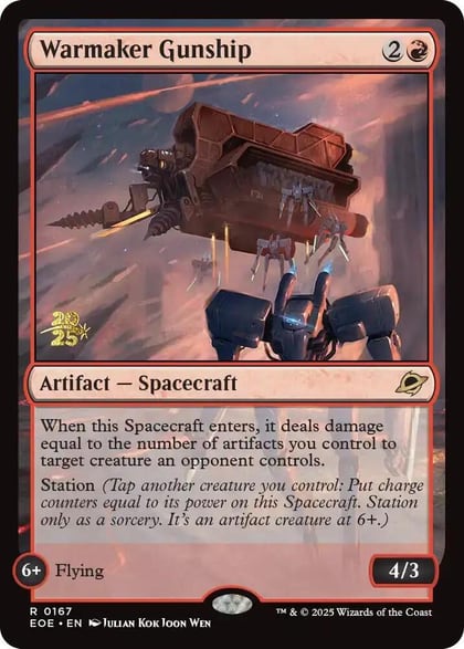 Warmaker Gunship, Prerelease Cards 167