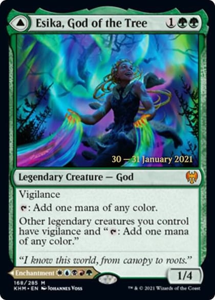 Esika, God of the Tree, Prerelease Cards 168