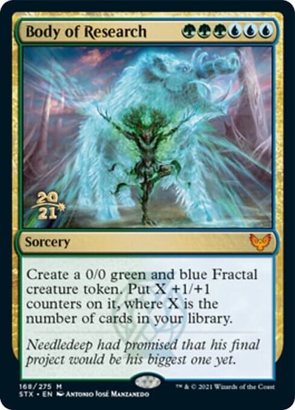 Body of Research, Prerelease Cards 168