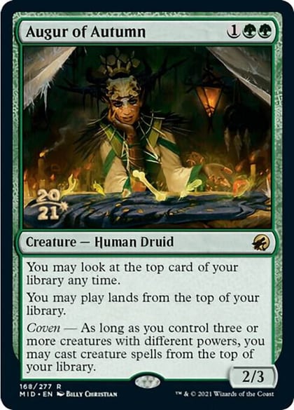 Augur of Autumn, Prerelease Cards 168