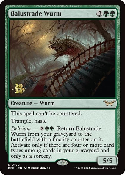 Balustrade Wurm, Prerelease Cards 168