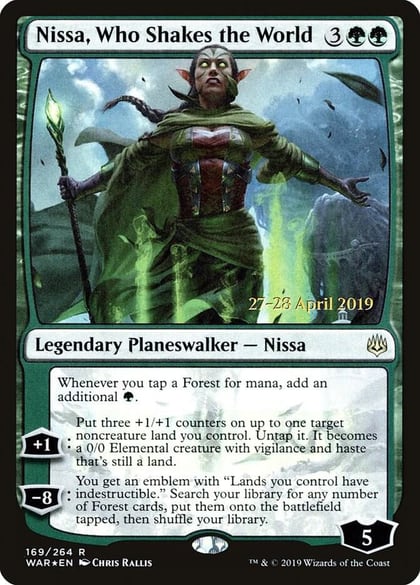 Nissa, Who Shakes the World, Prerelease Cards 169