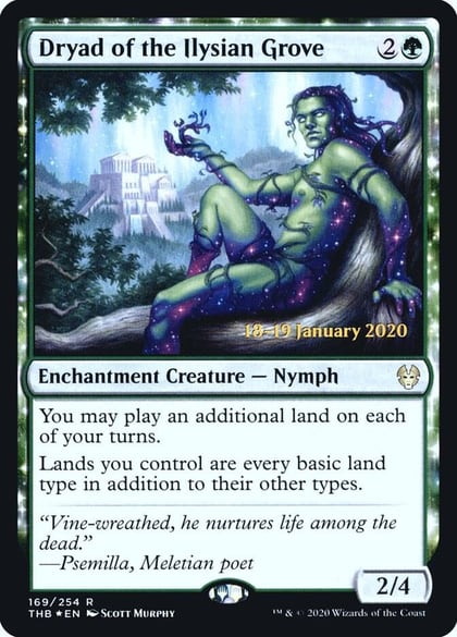 Dryad of the Ilysian Grove, Prerelease Cards 169
