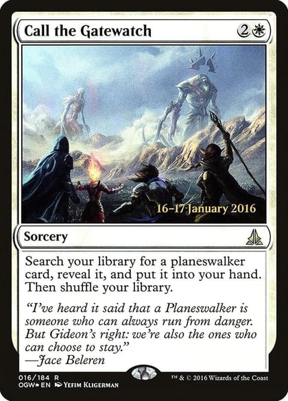 Call the Gatewatch, Prerelease Cards 16