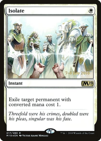 Isolate, Prerelease Cards 17