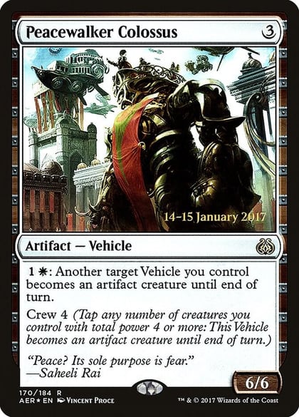 Peacewalker Colossus, Prerelease Cards 170