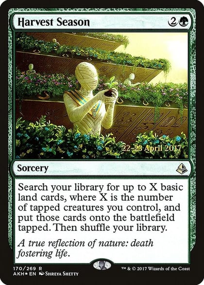 Harvest Season, Prerelease Cards 170
