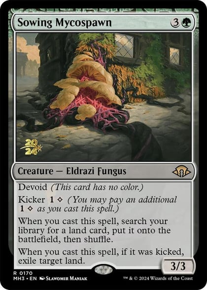 Sowing Mycospawn, Prerelease Cards 170