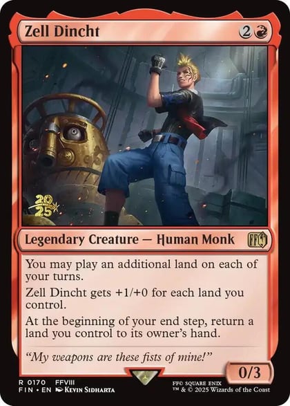Zell Dincht, Prerelease Cards 170