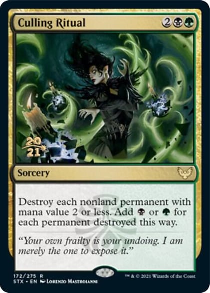 Culling Ritual, Prerelease Cards 172