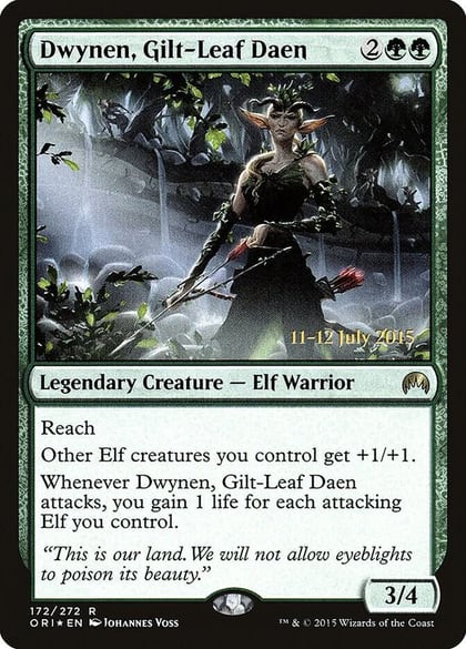 Dwynen, Gilt-Leaf Daen, Prerelease Cards 172