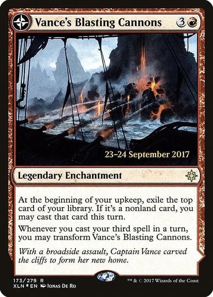 Vance's Blasting Cannons, Prerelease Cards 173