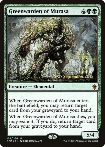 Greenwarden of Murasa, Prerelease Cards 174