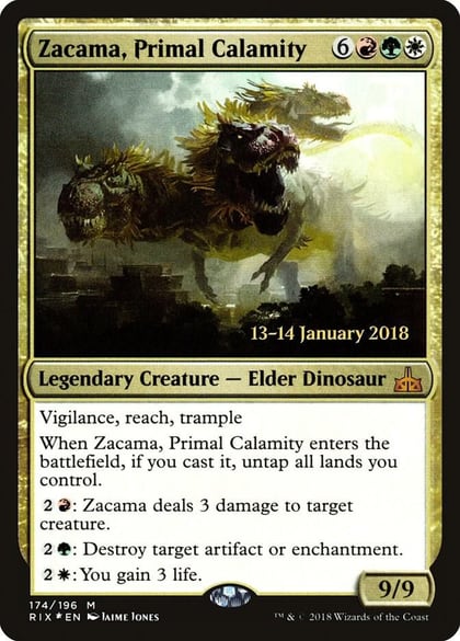 Zacama, Primal Calamity, Prerelease Cards 174