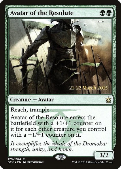 Avatar of the Resolute, Prerelease Cards 175