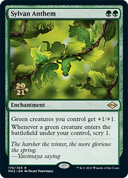 Sylvan Anthem, Prerelease Cards 176