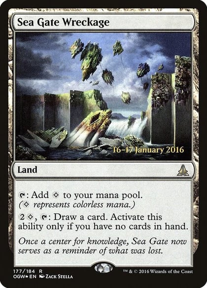Sea Gate Wreckage, Prerelease Cards 177