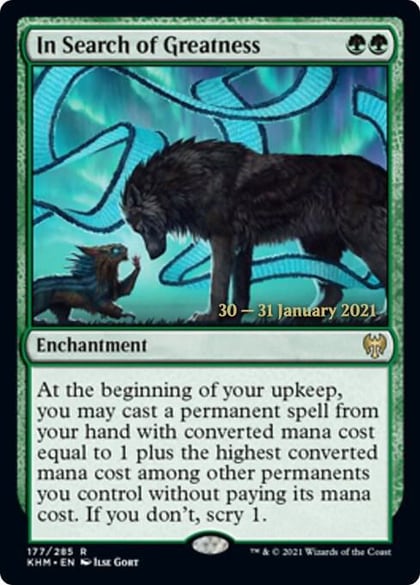 In Search of Greatness, Prerelease Cards 177
