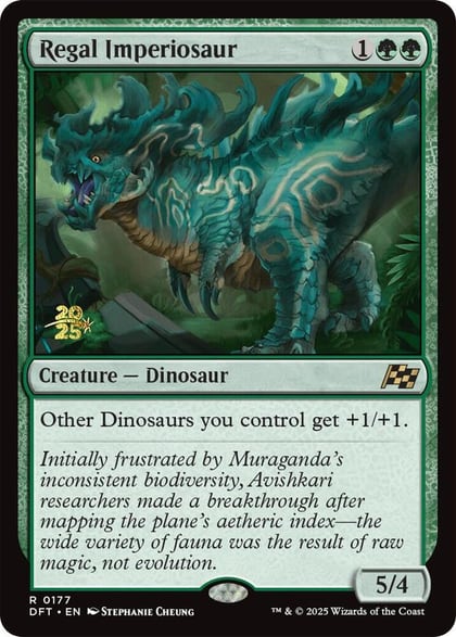 Regal Imperiosaur, Prerelease Cards 177