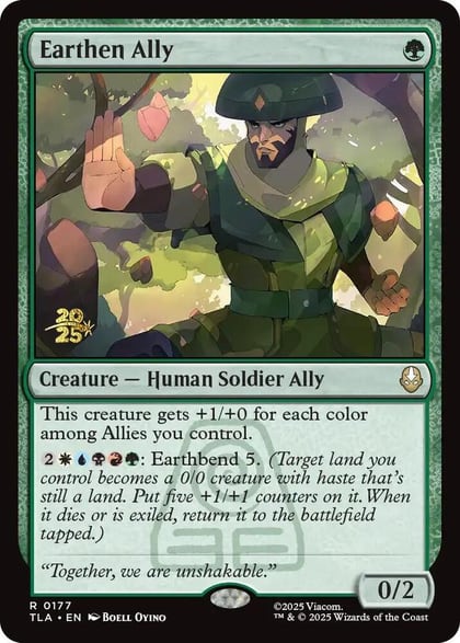 Earthen Ally, Prerelease Cards 177