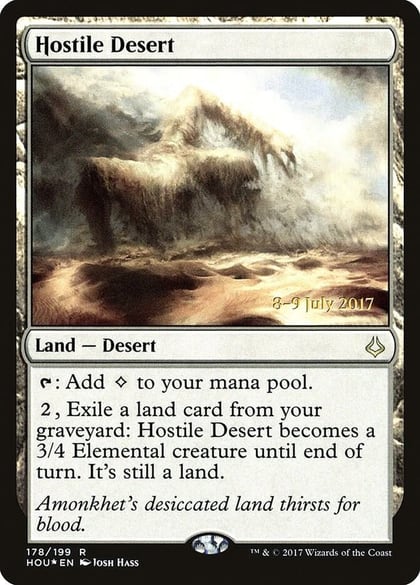 Hostile Desert, Prerelease Cards 178