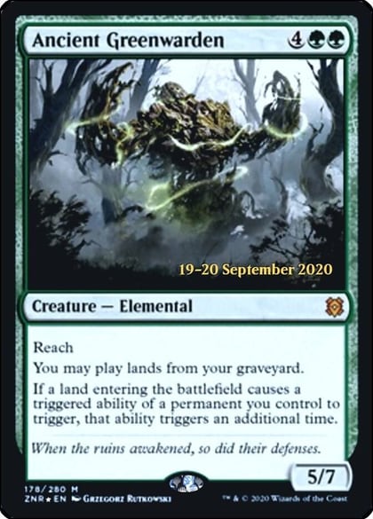Ancient Greenwarden, Prerelease Cards 178