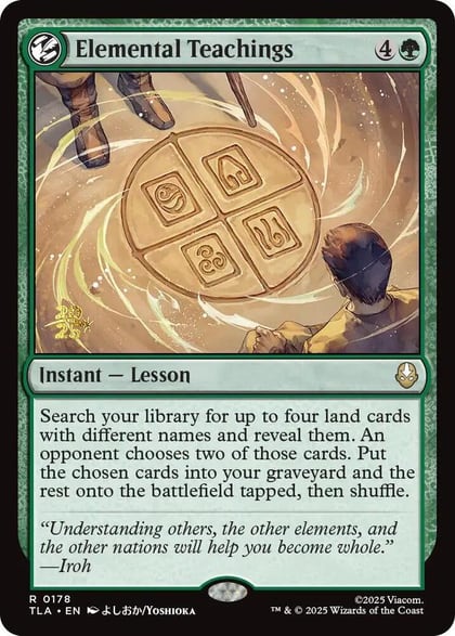 Elemental Teachings, Prerelease Cards 178