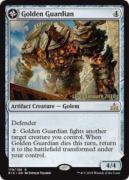 Golden Guardian, Prerelease Cards 179