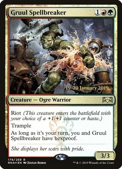 Gruul Spellbreaker, Prerelease Cards 179