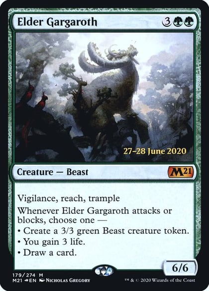 Elder Gargaroth, Prerelease Cards 179