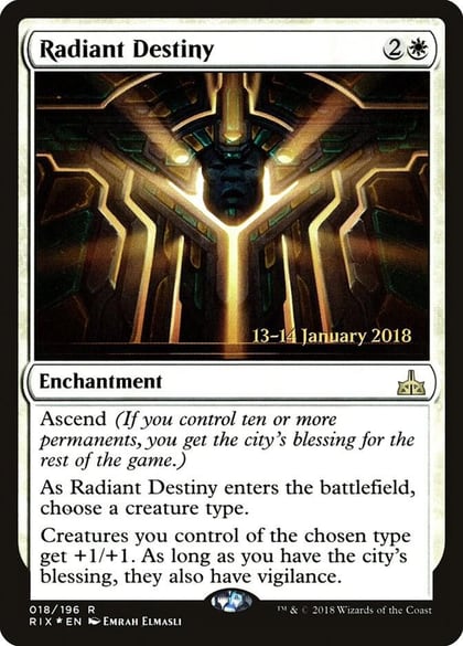 Radiant Destiny, Prerelease Cards 18