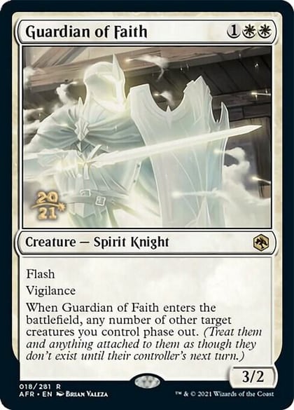 Guardian of Faith, Prerelease Cards 18