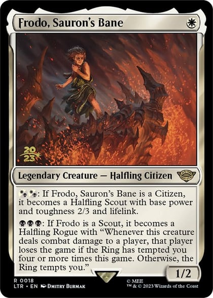 Frodo, Sauron's Bane, Prerelease Cards 18