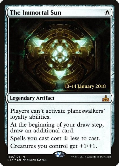 The Immortal Sun, Prerelease Cards 180