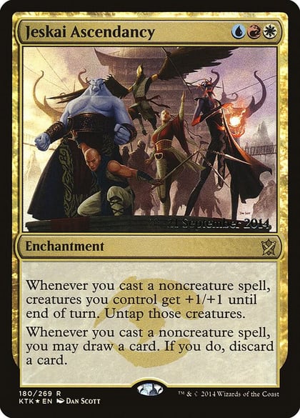 Jeskai Ascendancy, Prerelease Cards 180