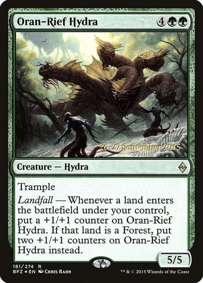 Oran-Rief Hydra, Prerelease Cards 181