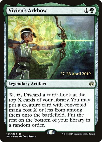 Vivien's Arkbow, Prerelease Cards 181