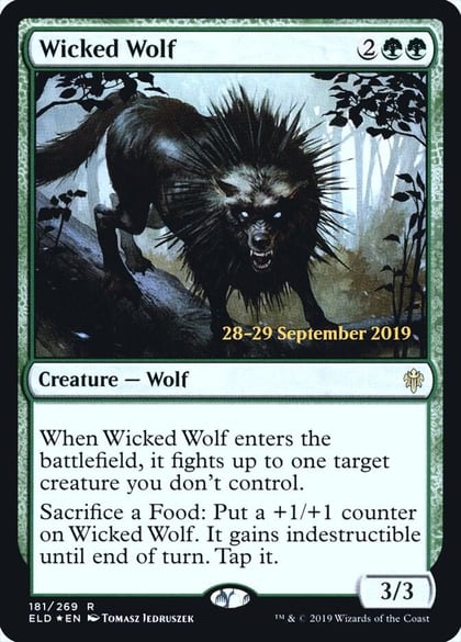 Wicked Wolf, Prerelease Cards 181